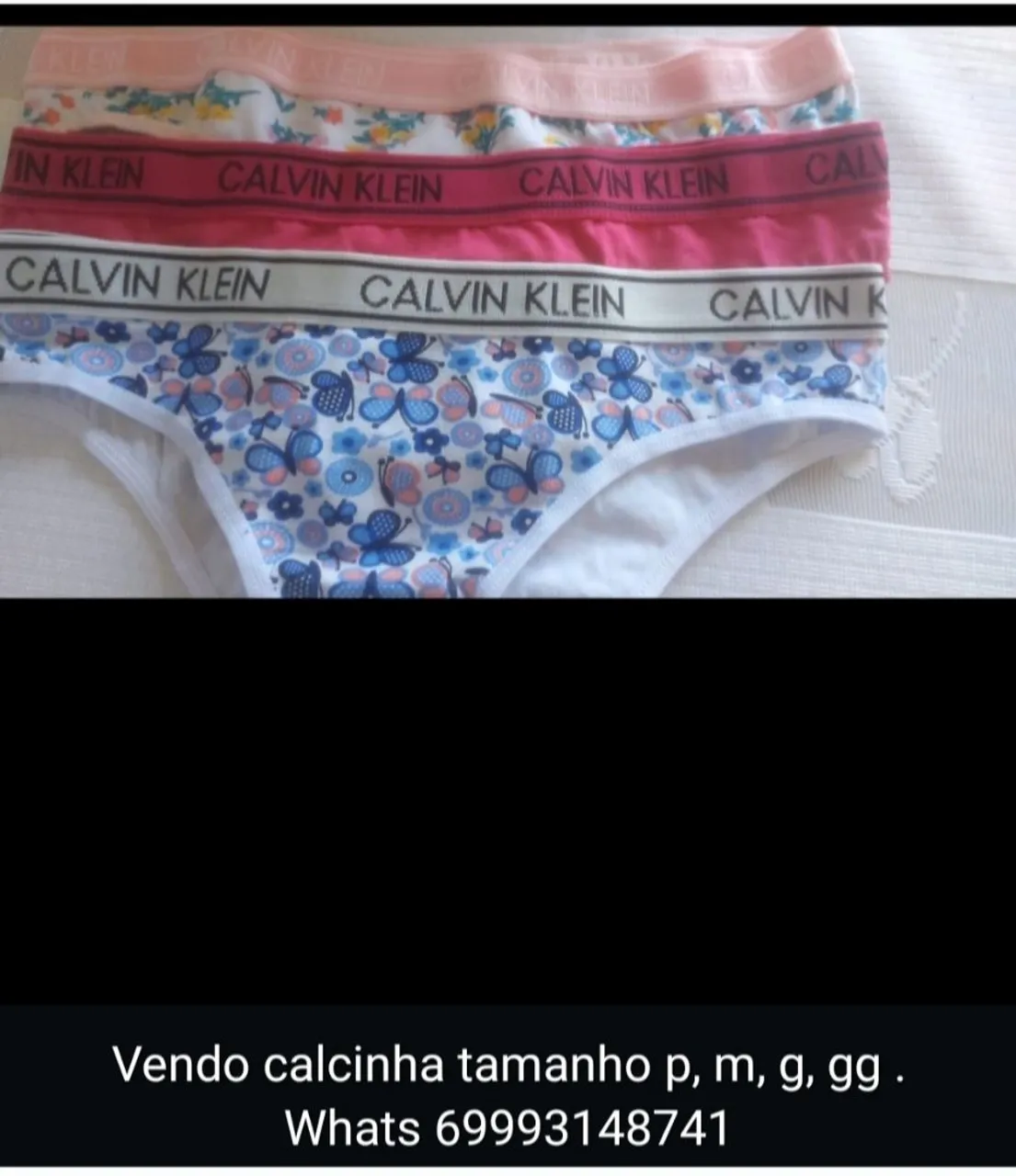 Calcinhas Calvin Klein - Diversas estampas e tamanhos