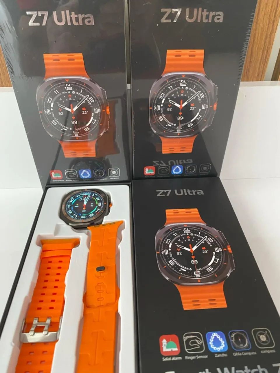  z7 ultra relógio inteligente para homens esportes relógios  - Foto 4