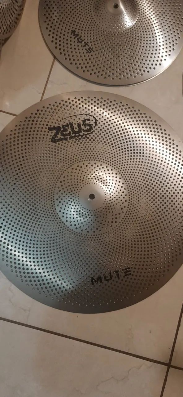 Kit Pratos silenciosos de bateria Zeus Mute - Instrumentos