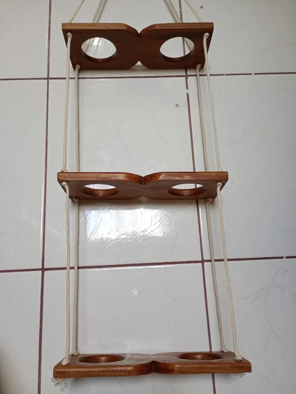 Prateleira de Madeira suspenso  - Foto 5