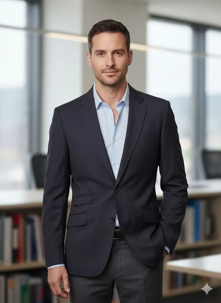 Blazer Masculino Azul Marinho Miele tam2