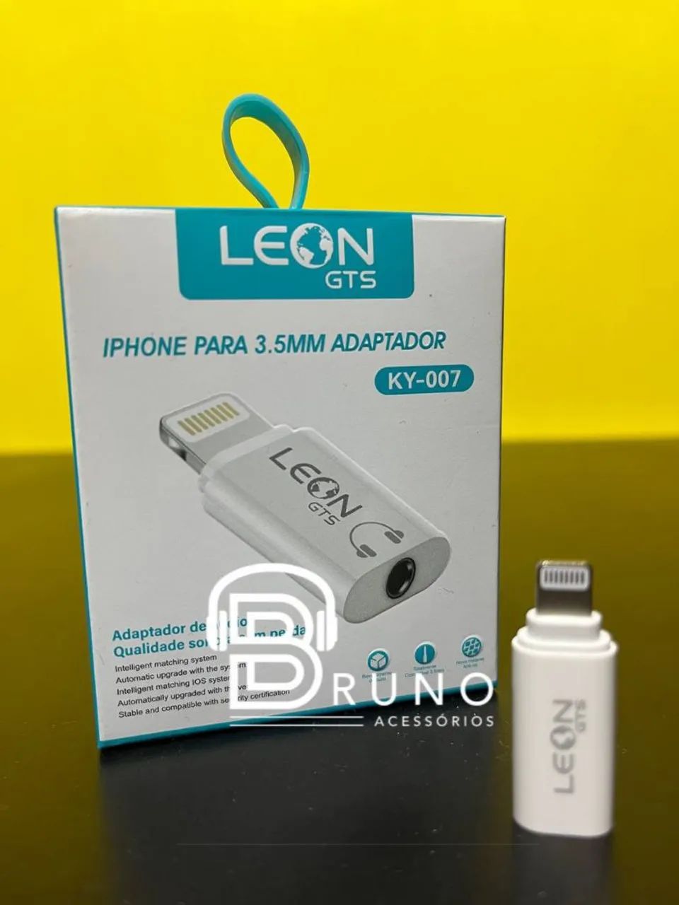 Adaptador iPhone para 3.5mm LEON GTS - Som de Qualidade