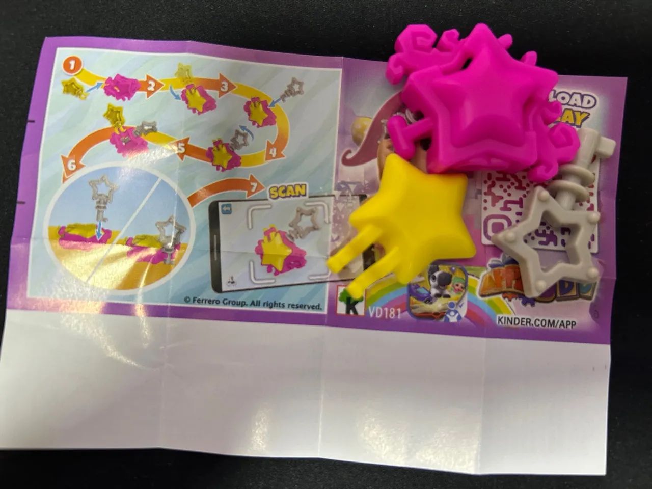 Brinquedo Kinder Joy Applaydu caixa roxa - Foto 5