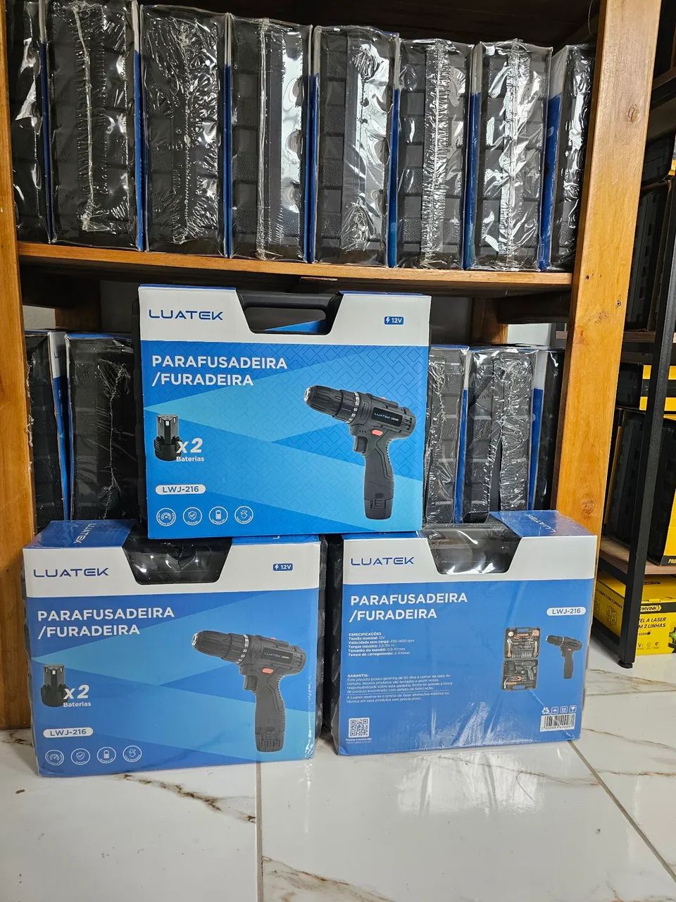 Kit parafusadeira 12 v