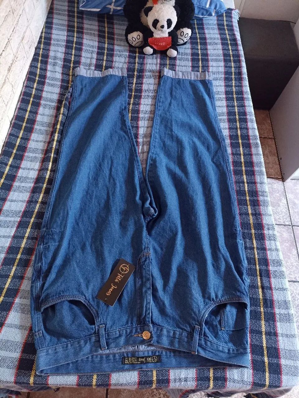 Calça Mom feminina Plus  - Foto 2