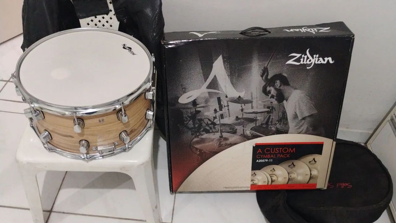 ALUGO Caixar e  Kit de pratos Zildjian A Custom - Foto 2