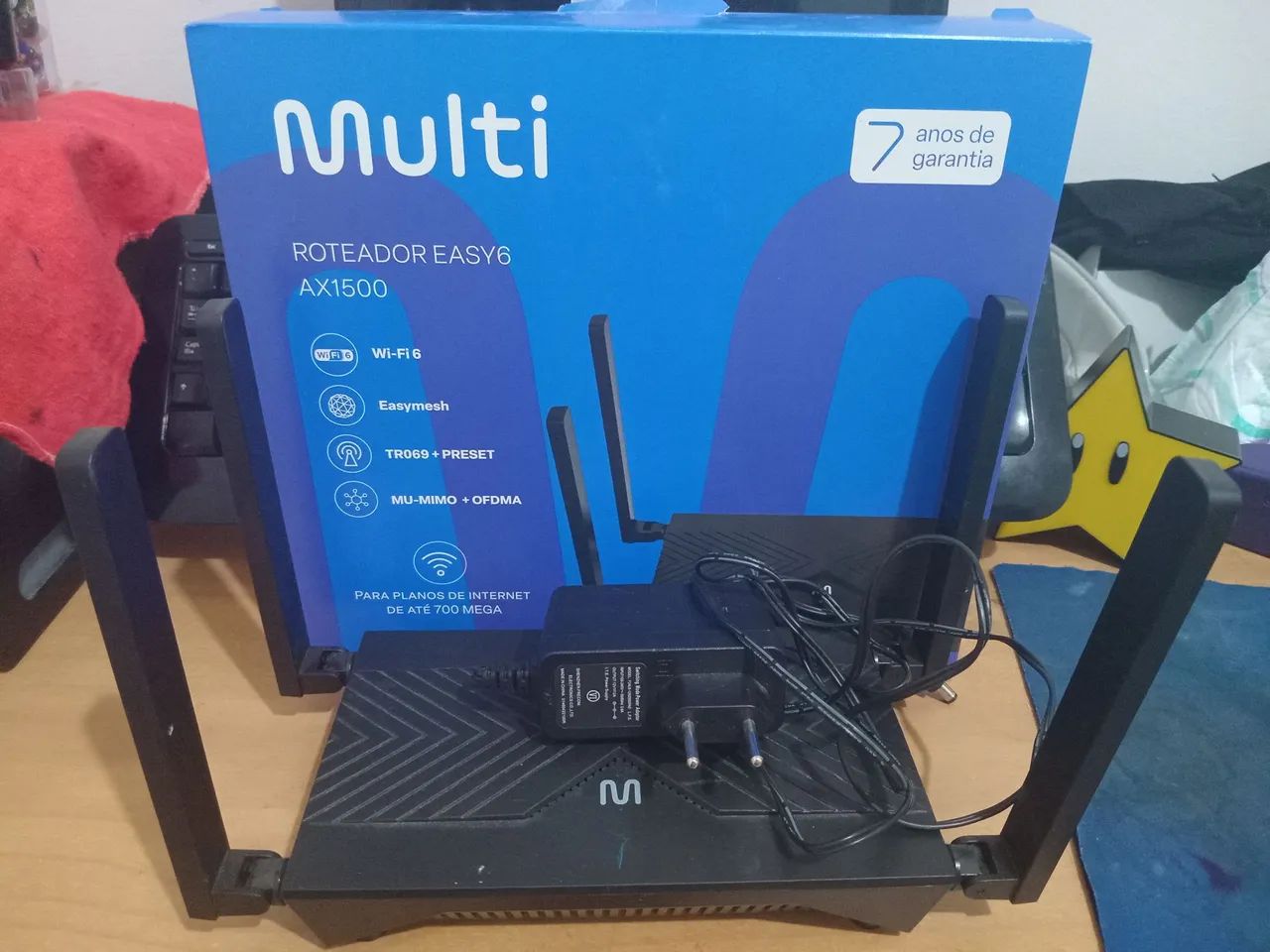 Roteador Multi Easy6 AX1500 - Wi-Fi 6 - Novo