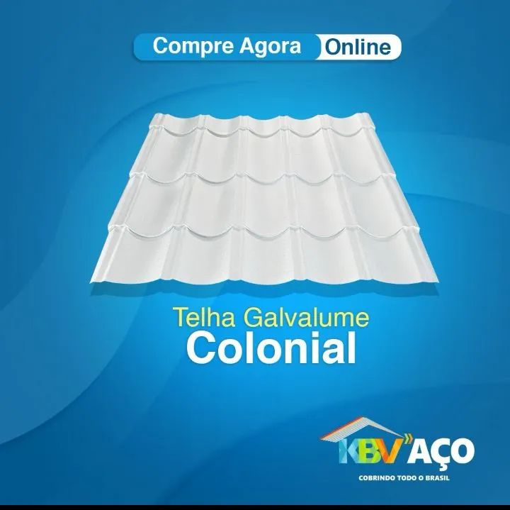 Telha Galvalume Colonial - Novo