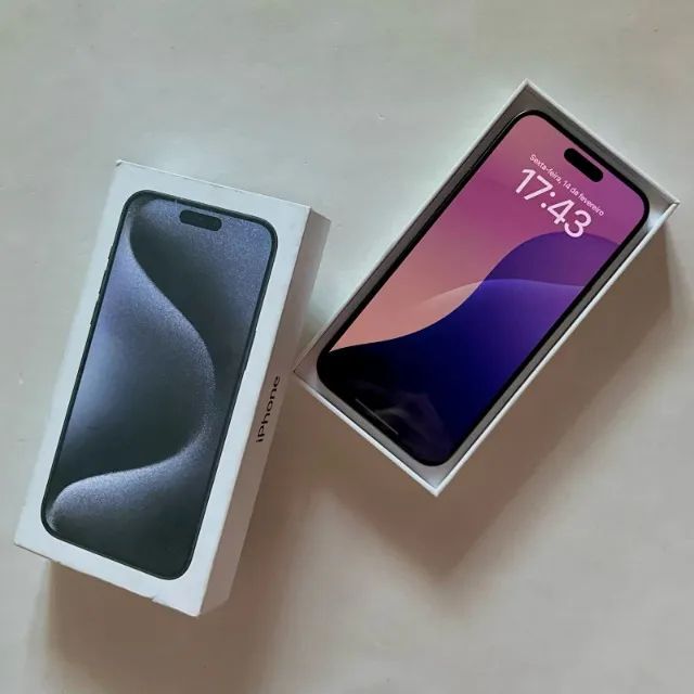 iPhone 15 Pro Max 1TB (Titânio azul) - Foto 2