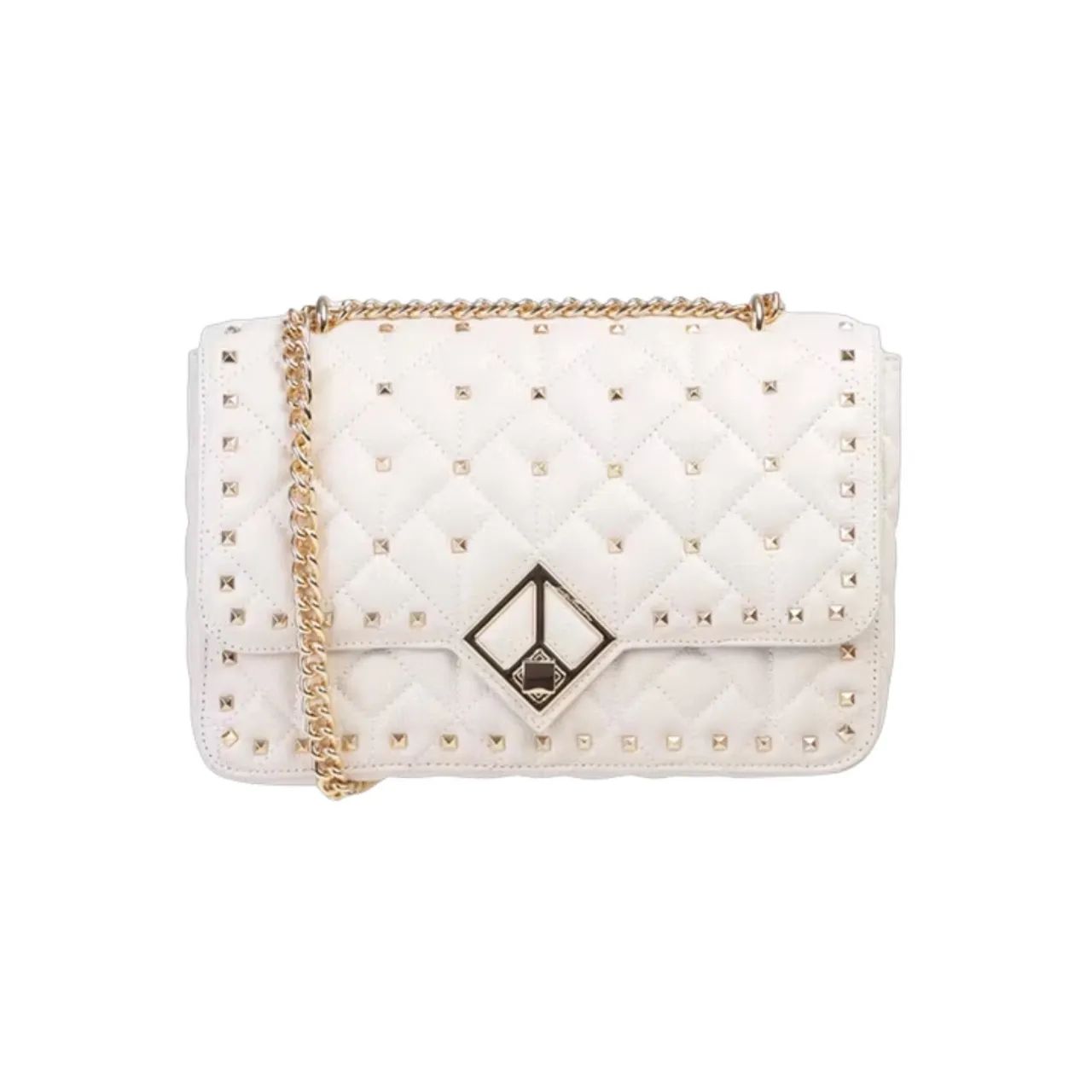 Bolsa Grande Luiza Barcelos Corrente e Spikes Off White - Foto 4