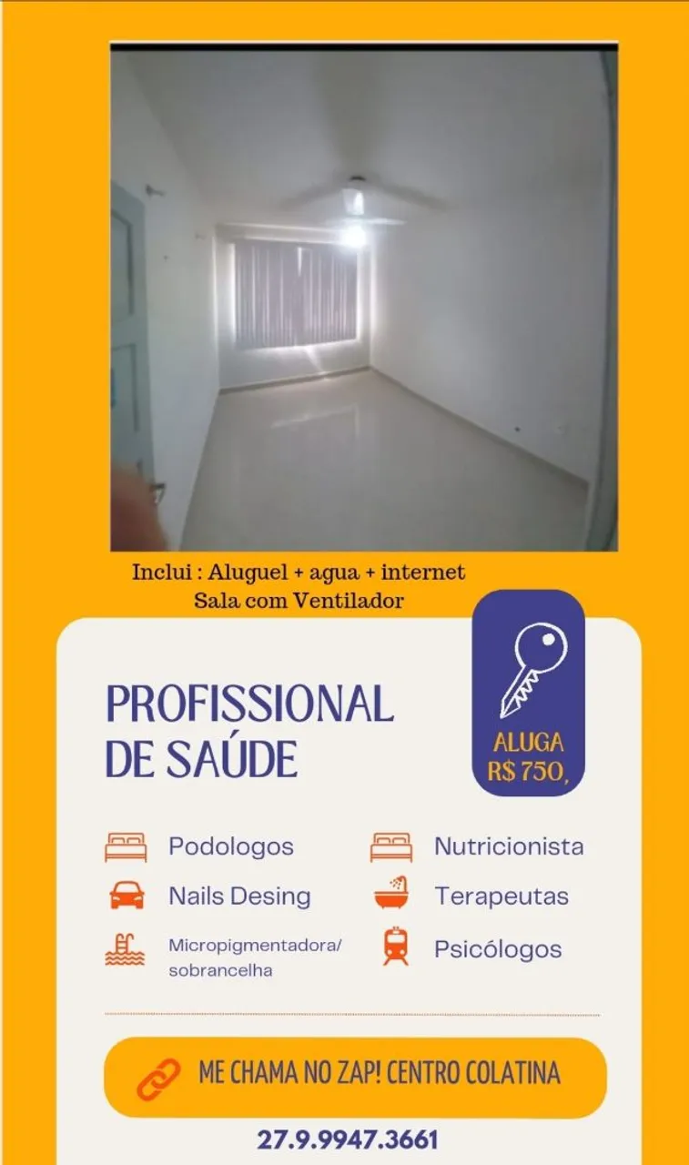 Aluga Sala para Profissional Saude