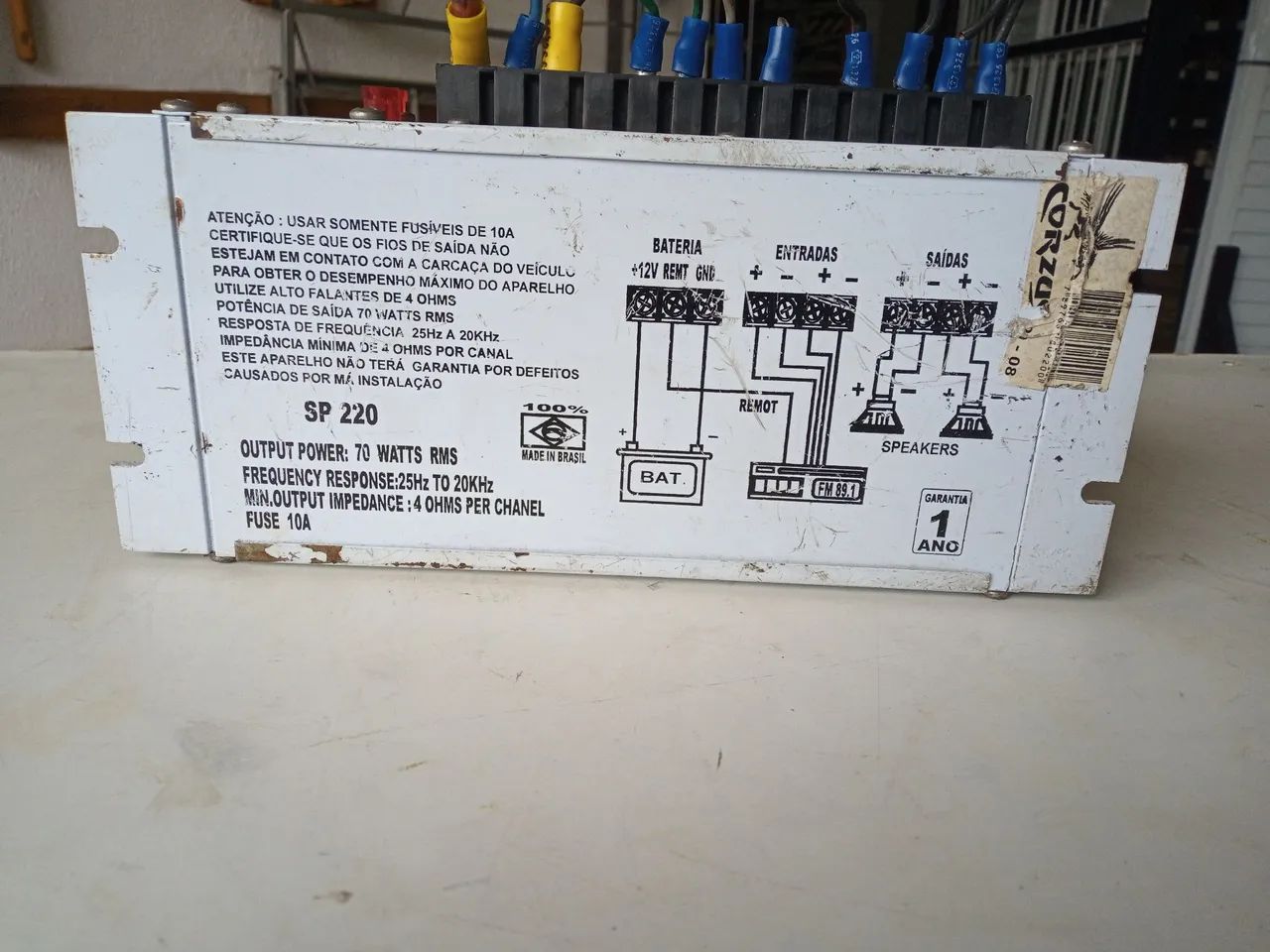 Amplificador de Som SP220 Corzus 2 Canais - Foto 4