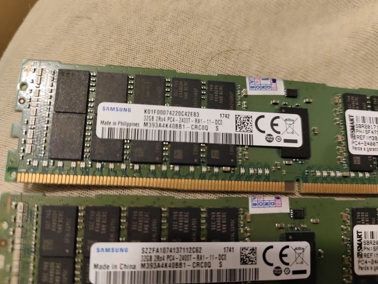 Memória ram Samsung 2x32gb ECC - Foto 2