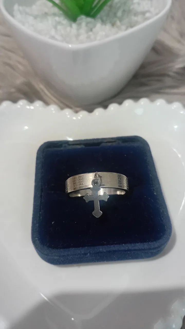 Anel de aço inoxidável Masculino  - Foto 3