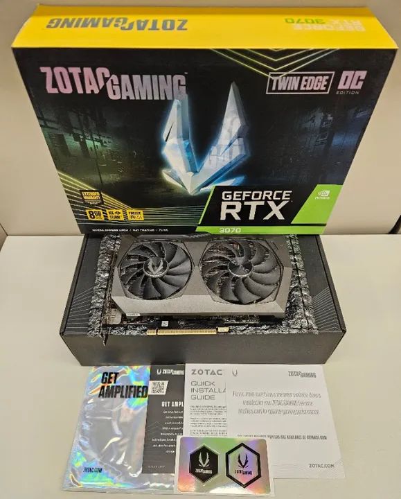 Placa de vídeo Zotac RTX 3070 8GB Dual Fan LED - Na caixa! - Foto 3