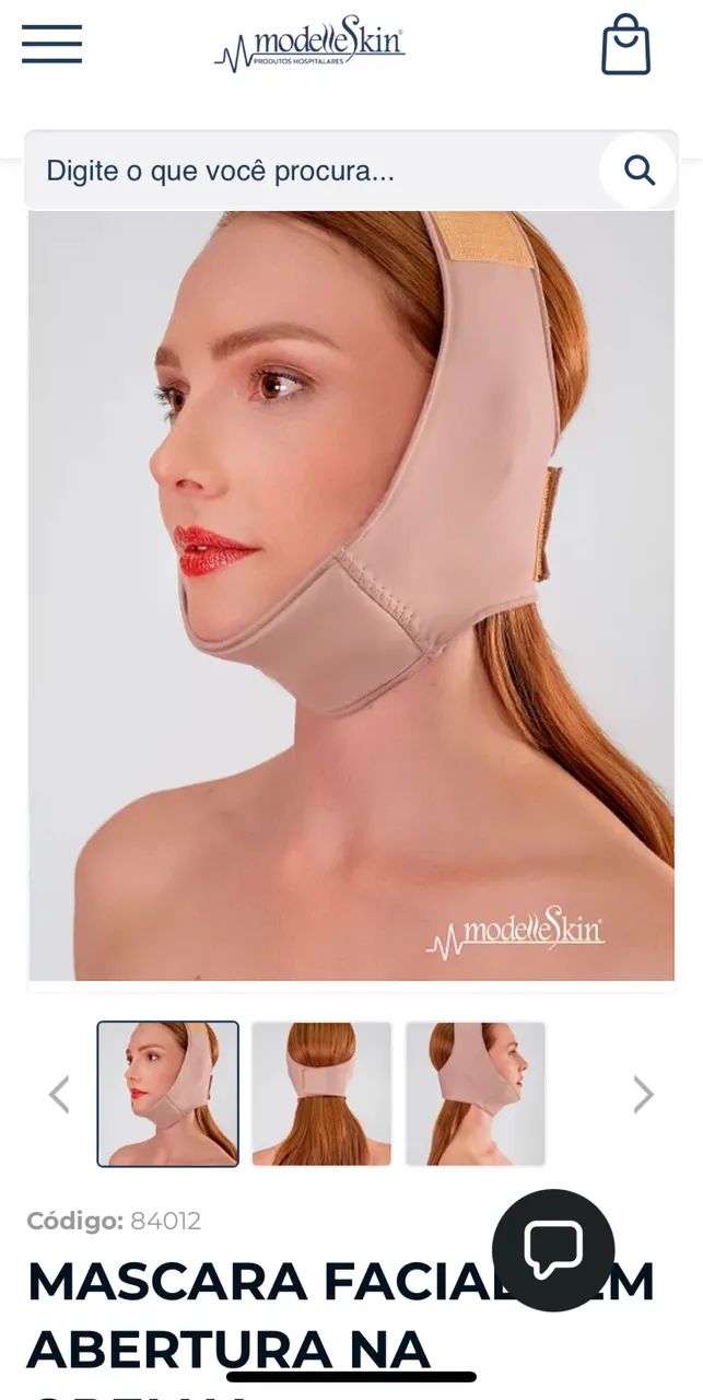 Faixa facial papada