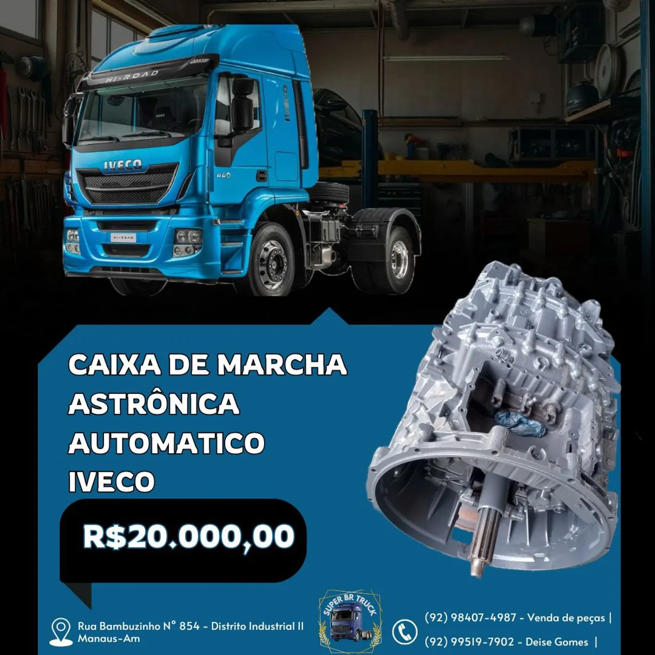 Caixa de Marcha Astronica Automática Iveco