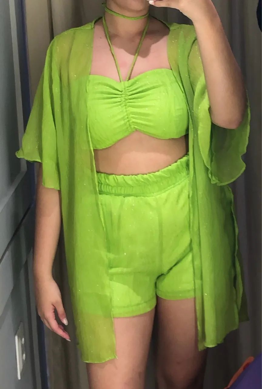 CONJUNTO VERDE BRILHOSO.  - Foto 5