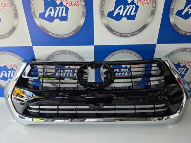grade hilux 21/25 cromada com black piano 