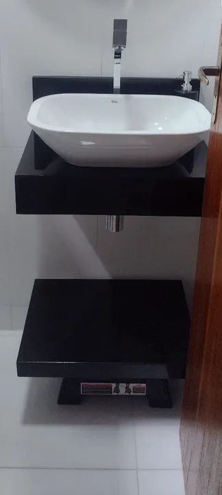 Bancada de lavatório, Preto São Gabriel ! - Foto 4