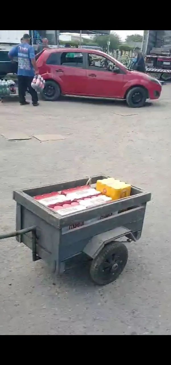Carretinha pra moto com reboque da moto