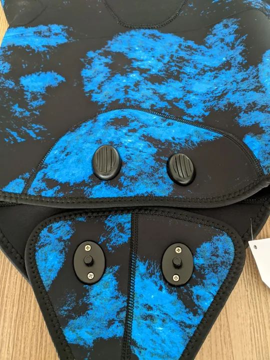 Demmet - Roupa de Mergulho - Camuflado Azul - Foto 3