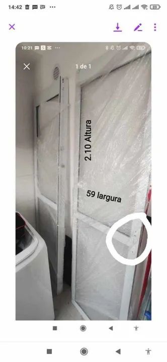 Porta varanda duas folhas  - Foto 2