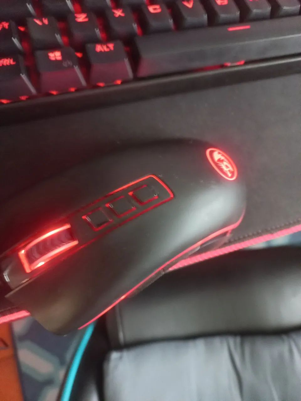 Teclado mecânico Redragon Kumara RGB e Mouse Redragon Cobra - Foto 4