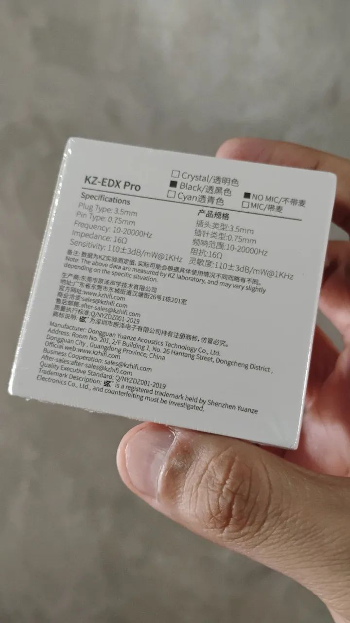 Fone de Ouvido KZ EDX Pro sem Microfone - Preto - Lacrado - Novo - Foto 4