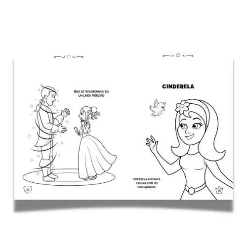 [Novo] Oportunidade! Livro de Colorir Carregue-me Princesas. Últimas Unidades! - Foto 2
