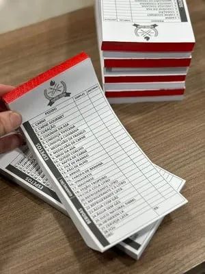 10 talões de pedidos, receituário, comandas  . Preço promocional Autocopiativo
