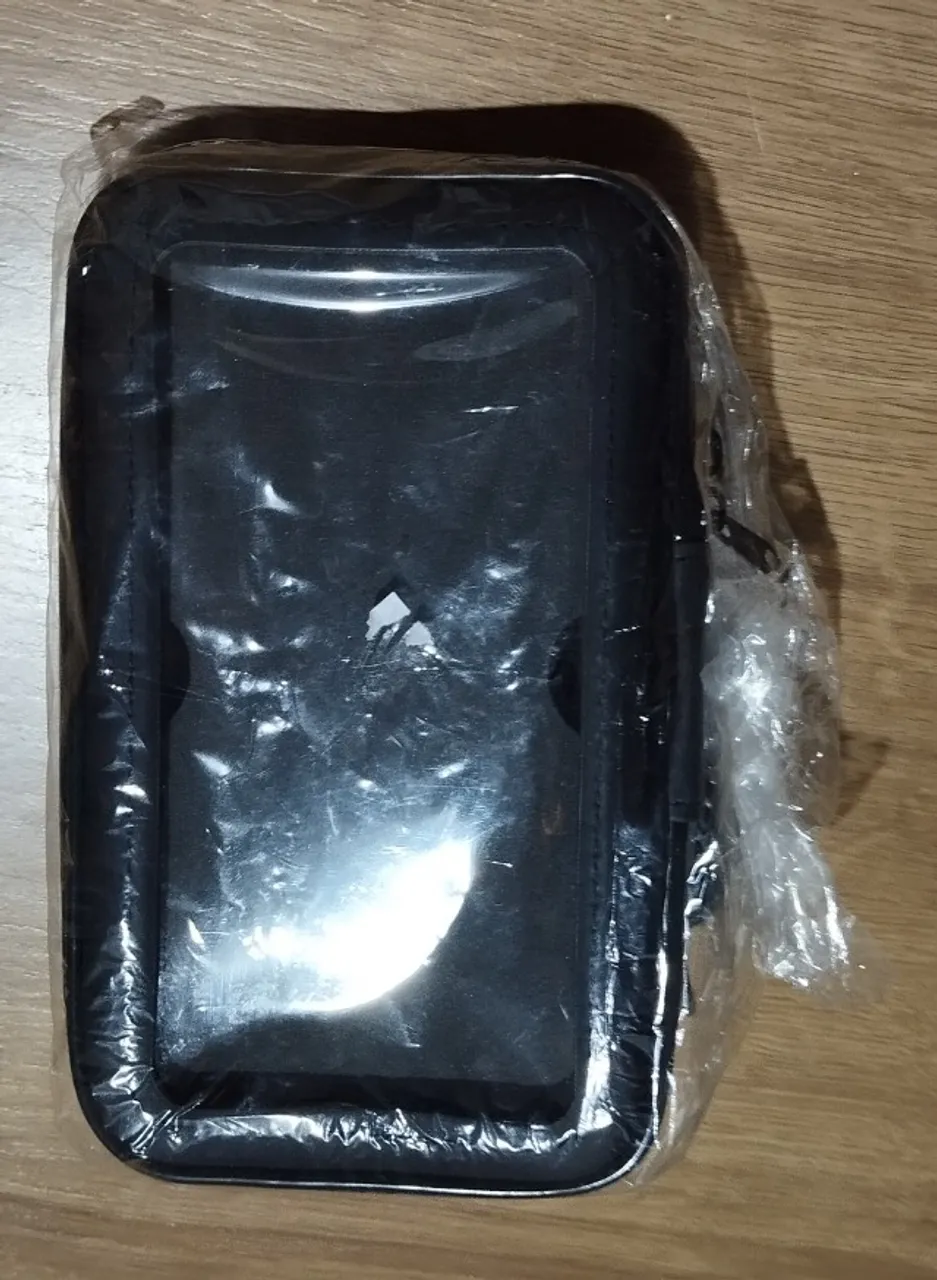 Suporte de celular para moto e bicicleta com zíper a prova d'água