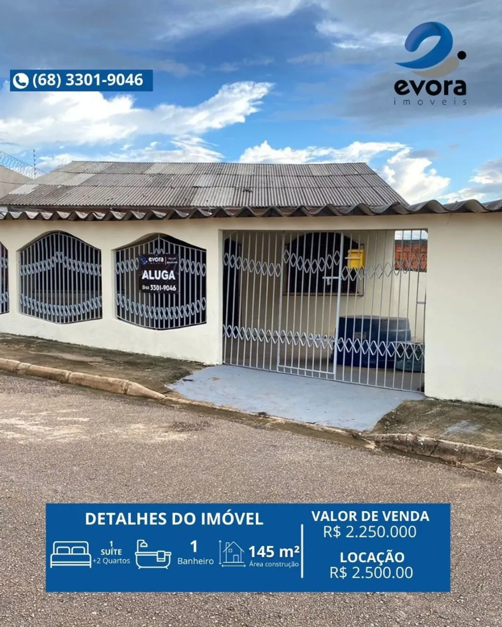 CASA VENDA E LOCAÇÃO 