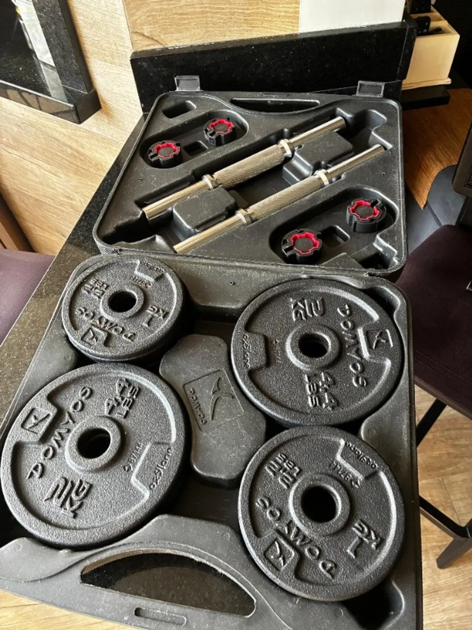 Halteres de Musculação 20kg (conjunto) DOMYOS - Foto 4