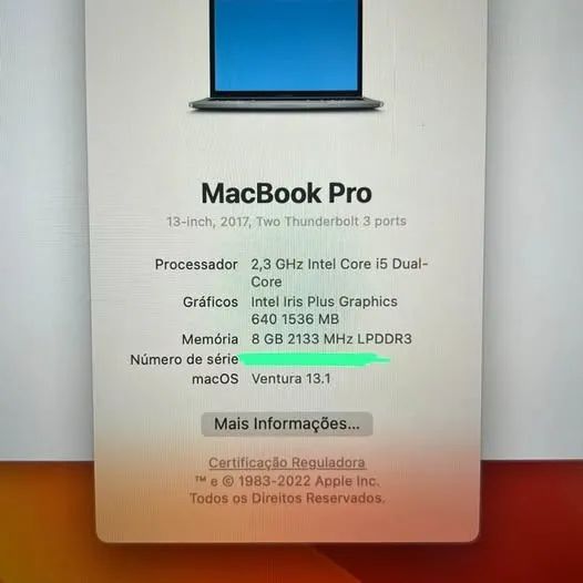 Macbook Pro 13-inch, 8GB , 128gb, Intel Core i5 Dual Core - Foto 6