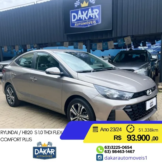 Hyundai/ HB20 S 1.0 THDI FLEX COMFORT PLUS 2023/2024