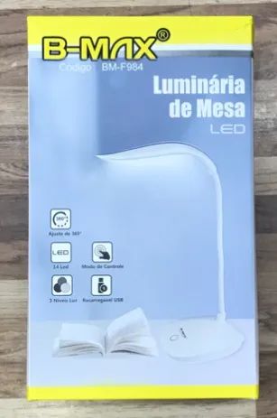 Luminária de Mesa Flexível Sem Fio Dobrável Para Leitura em Led BM-F984 - Foto 3