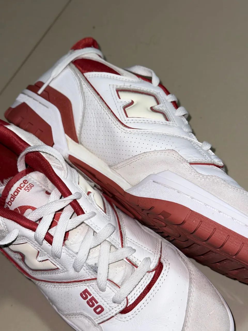 New balance 550 branco e vermelho | Original - Foto 4