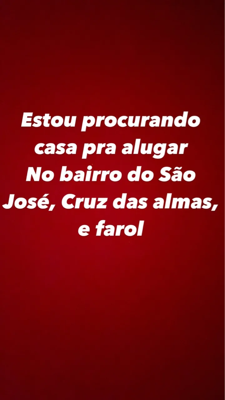 Procurando casa para alugar
