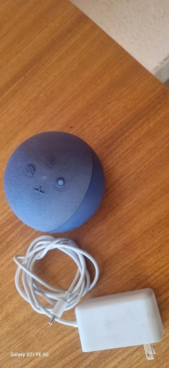 Amazon Echo Dot (4ª Geração) - Azul + Fonte