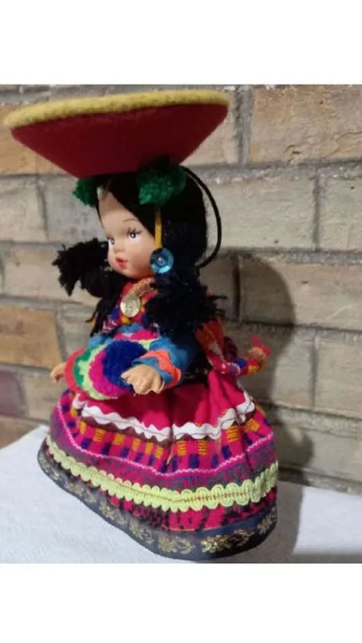 Antiga boneca peruana - Foto 2