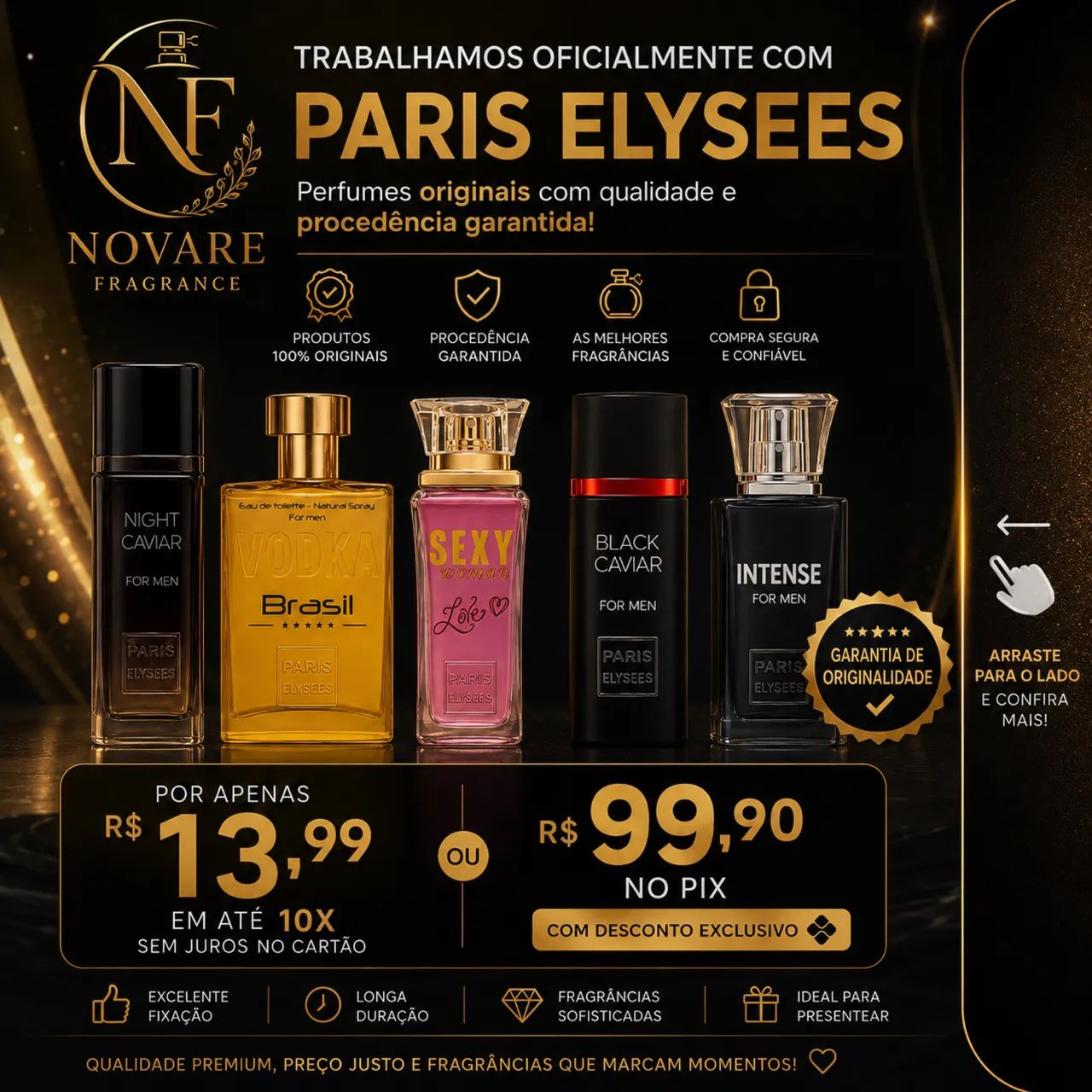 Perfumes importados Paris Elysses originais