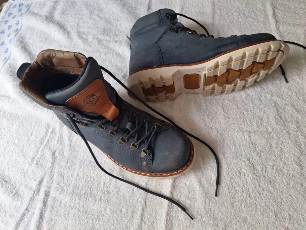 Bota Worker West Coast azul 
