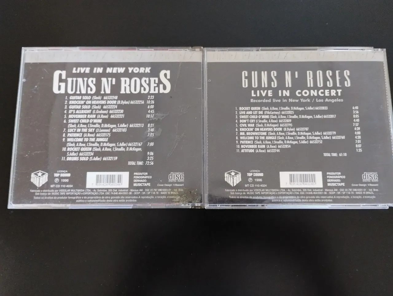 Combo Guns N Roses - Bootlegs Live Ultra Rare Trax 1996 Axl Rose