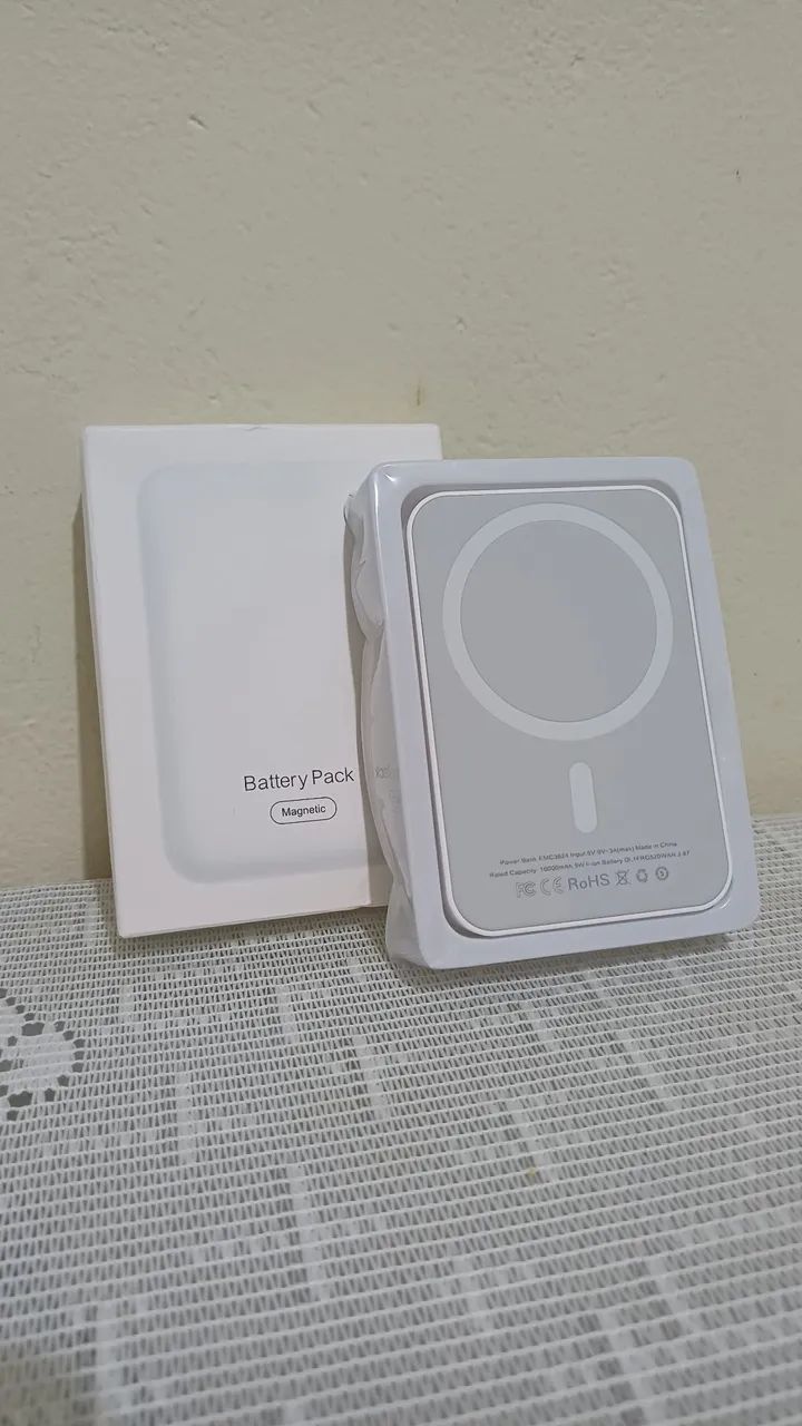 Carregador por indução portátil 10.000mAh - Foto 2