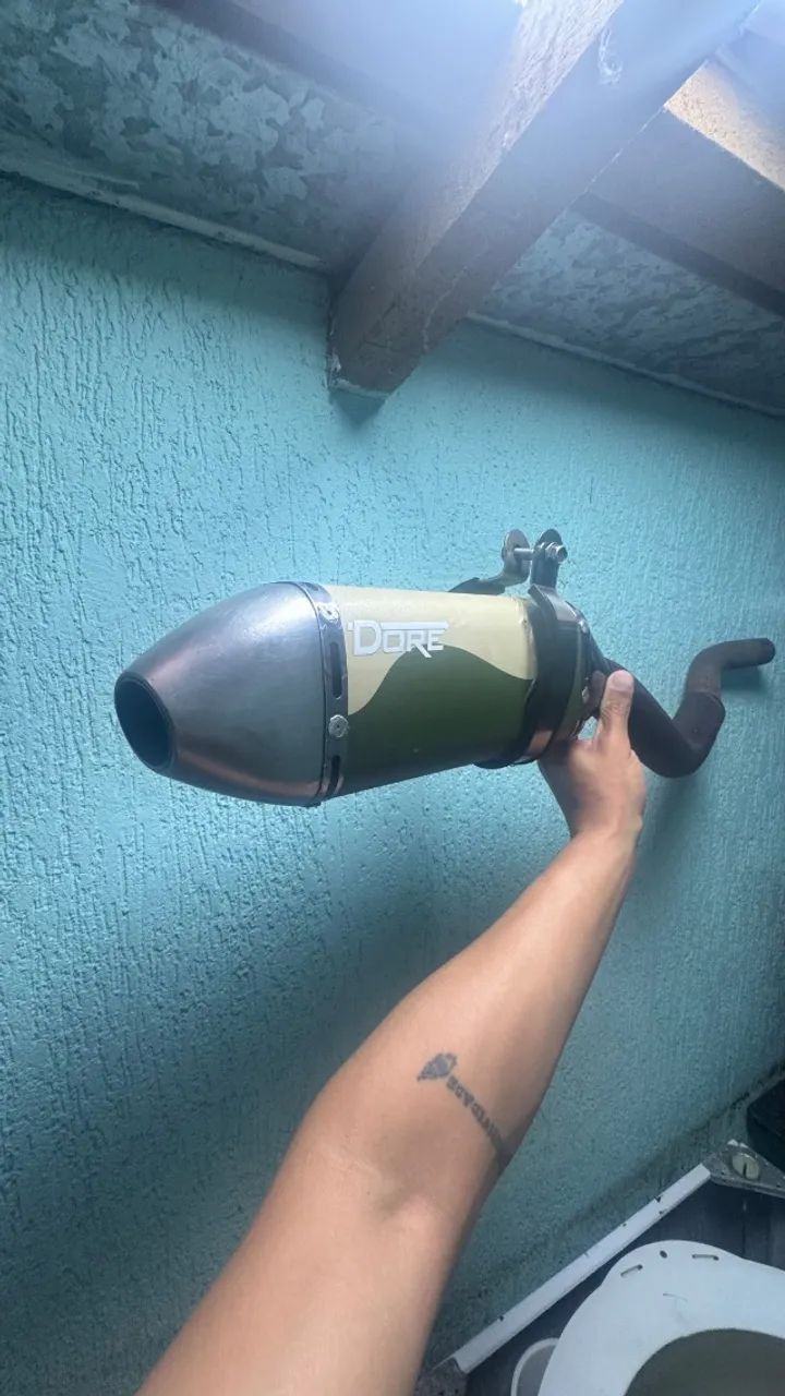 Dore escapamento moto 