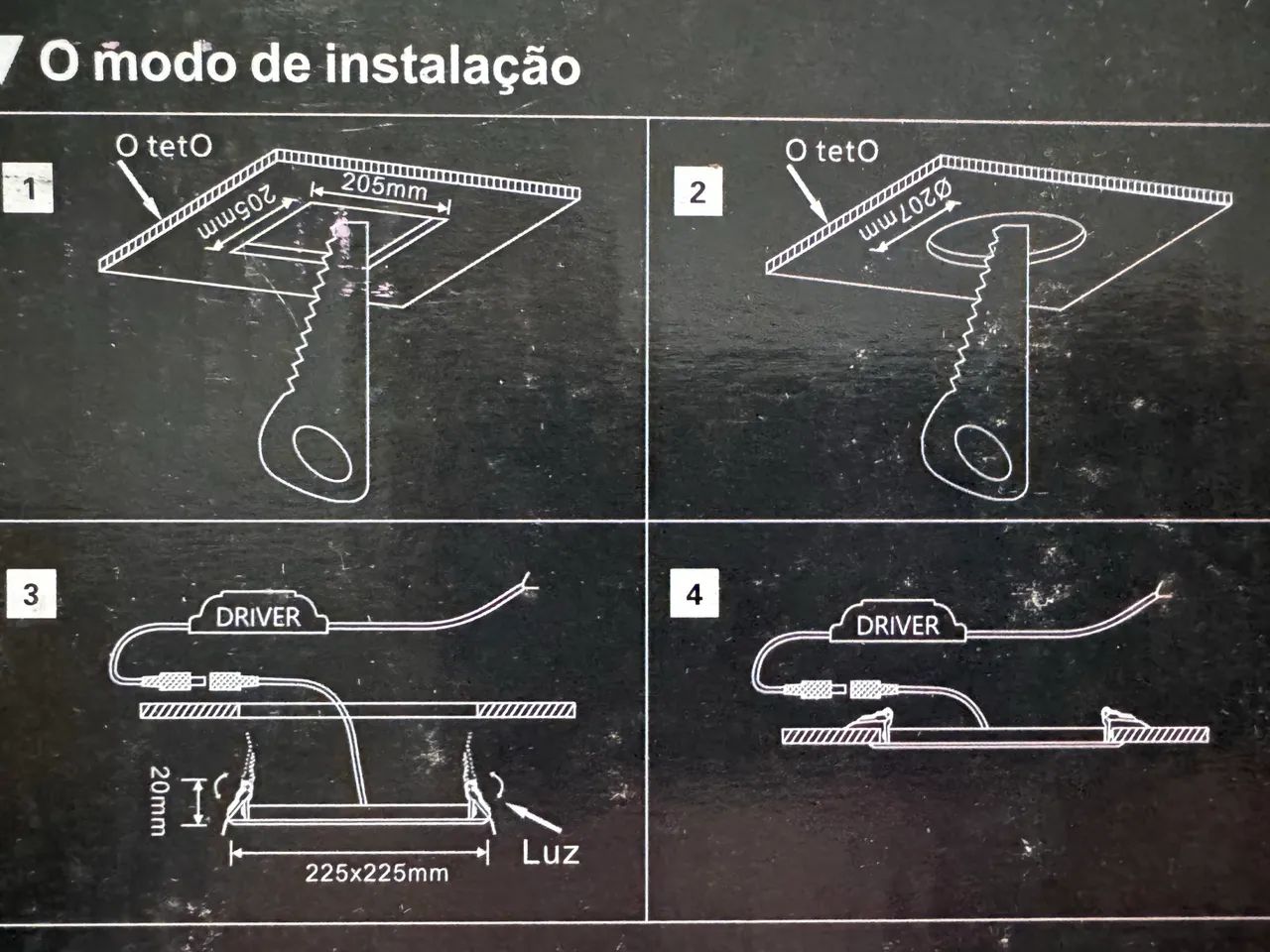 5 luminárias de LED de embutir - Foto 4