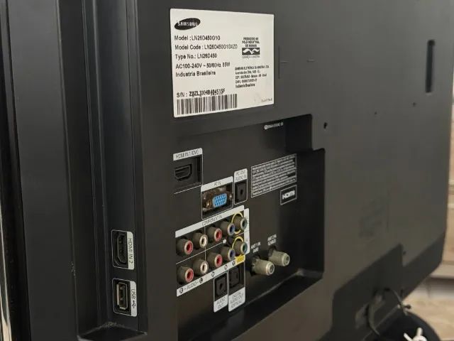 TV Samsung 26 Polegadas Usada LCD com Defeito Quebrada Peças - Foto 5
