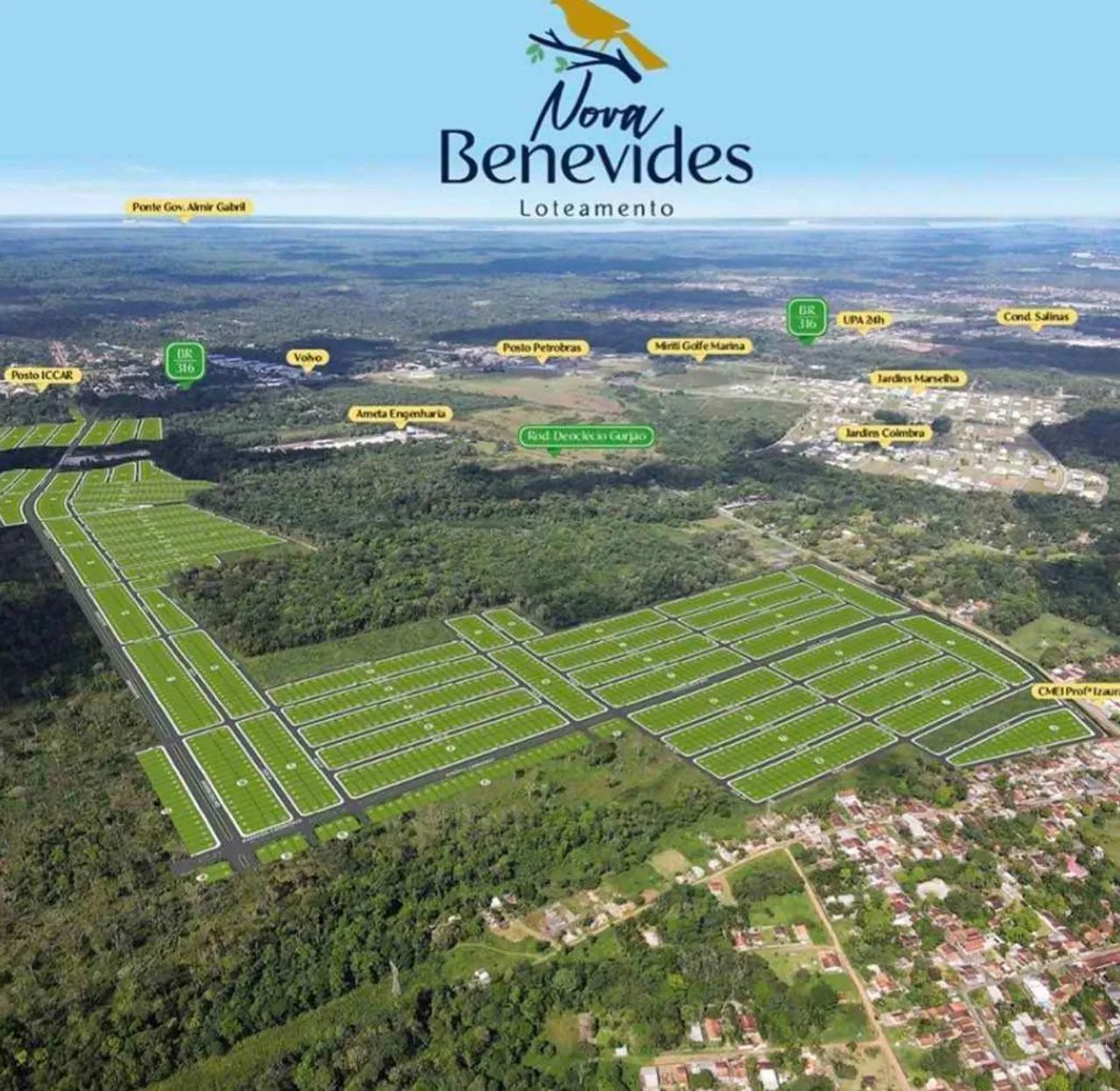 VENDO LOTE EM BAIRRO PLANEJADO NOVA BENEVIDES  - Foto 2