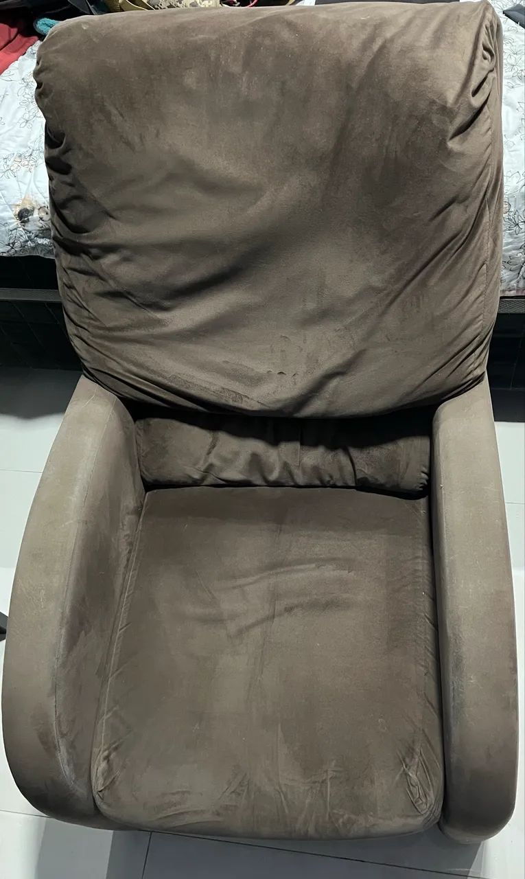 Poltrona Reclinável Marrom - Funciona Perfeitamente | Apenas R$ 350 - Foto 2